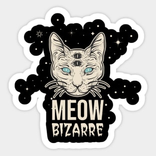 Meow Bizarre Sticker